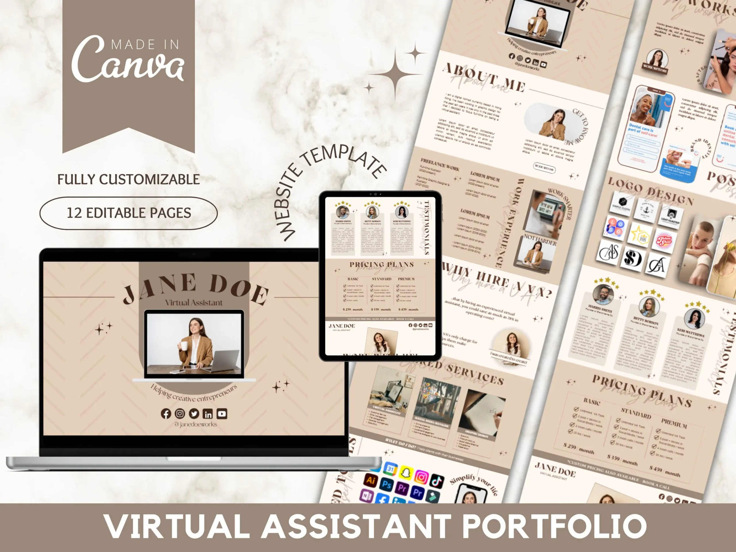 Creating a portfolio for virtual assistants